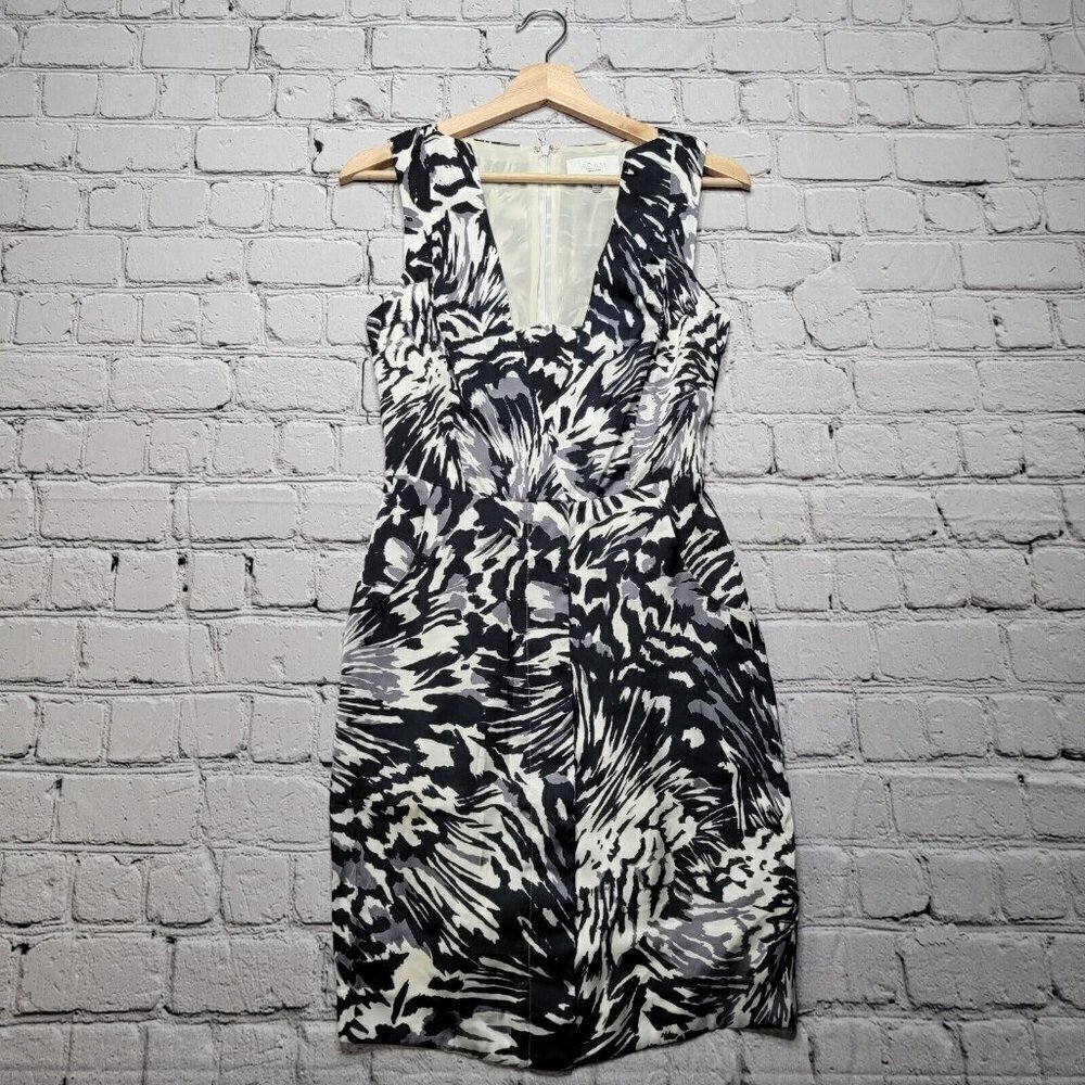 Adam‎ Adam Lippes Silk Lined Black White Sleeveless Dress Size 0
